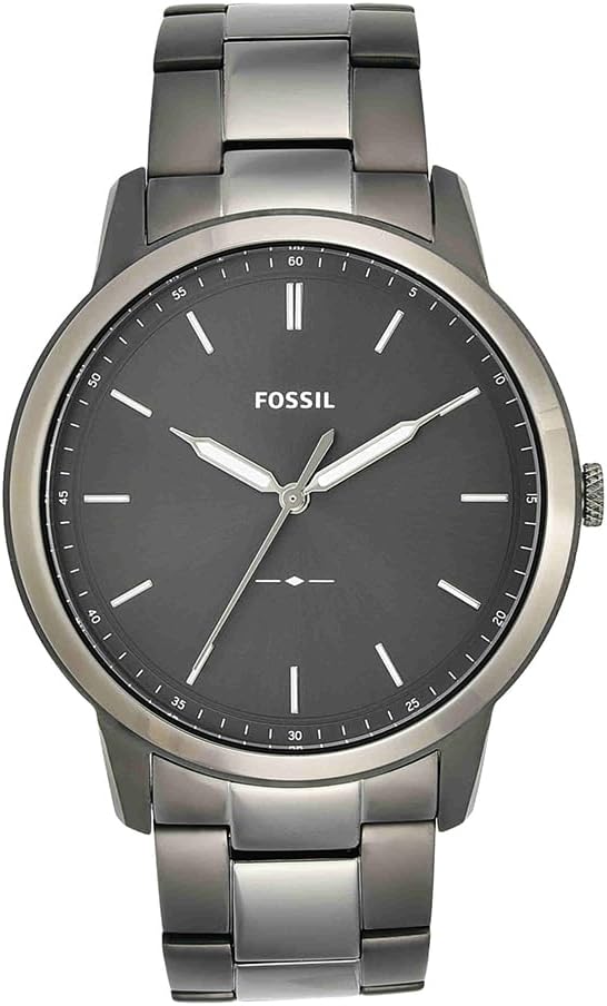 Fossil Men's Minimalist Quartz Stainless Steel Three-Hand Watch for Men