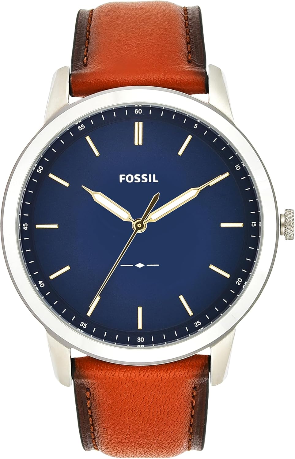 Fossil Men's Minimalist Quartz Stainless Steel Three-Hand Watch for Men