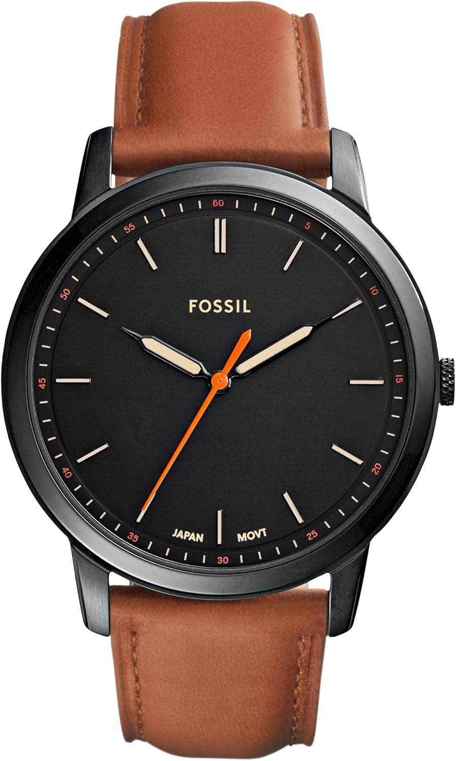 Fossil Men's Minimalist Quartz Stainless Steel Three-Hand Watch for Men