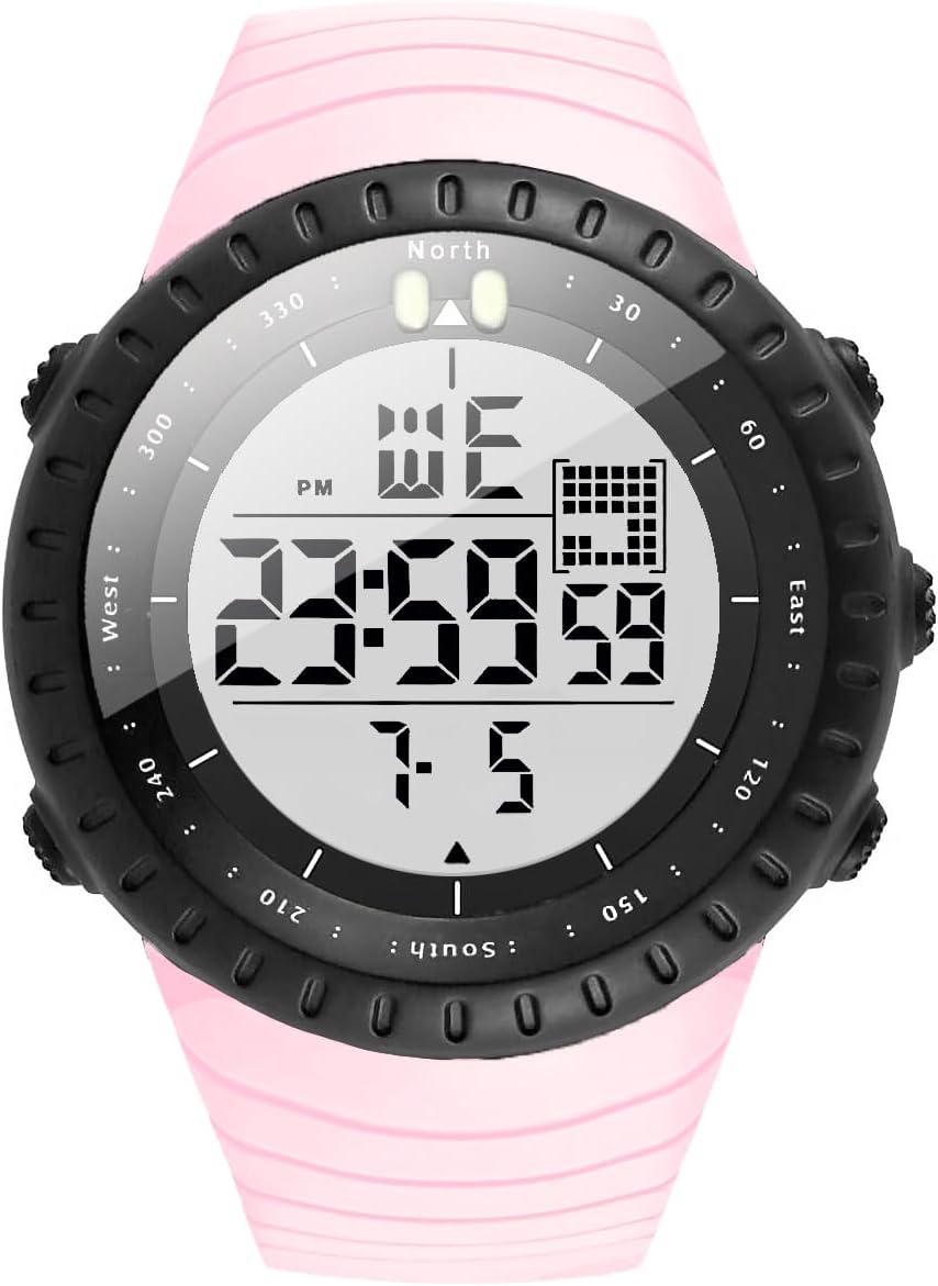 KXAITO Men's Watches Sports Outdoor Waterproof Military Digital Watch Date Multi Function Tactics LED Face Alarm Stopwatch for Men 6256